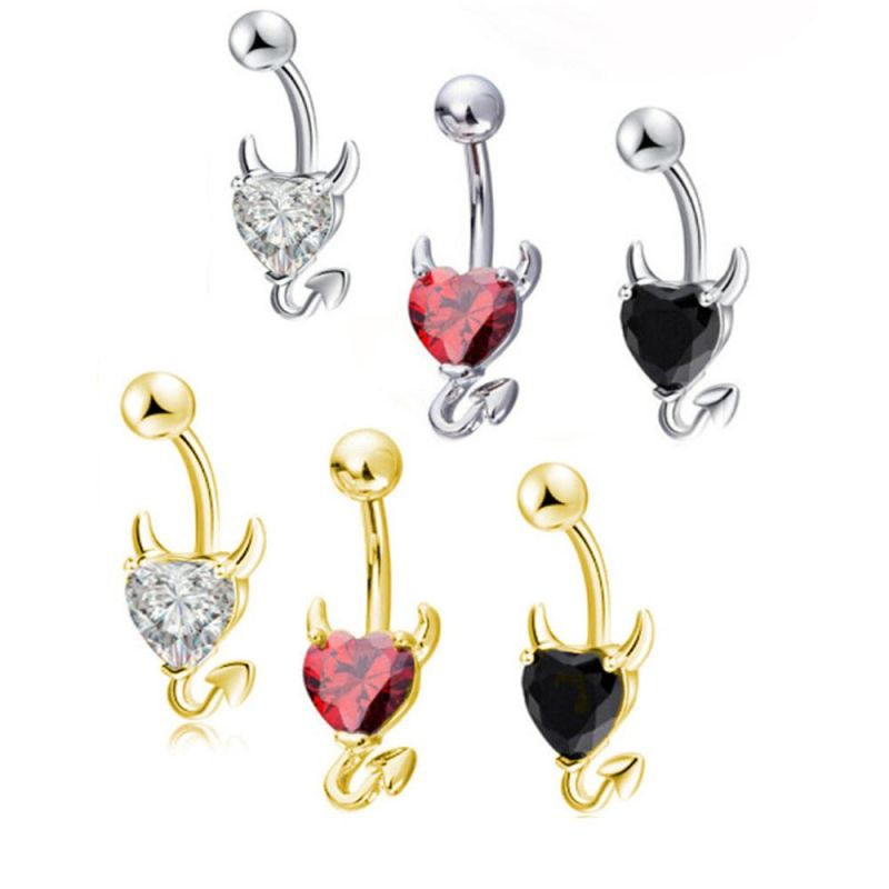 New 316L Surgical Steel Little Demon Belly Ring Body Jewelry Piercing