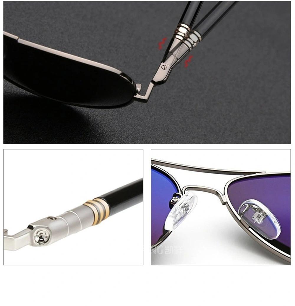 Luxury Men′ S Polarized Sunglasses Driving Sun Glasses for Men Women Brand Designer Male Vintage Black Pilot Sunglasses UV400
