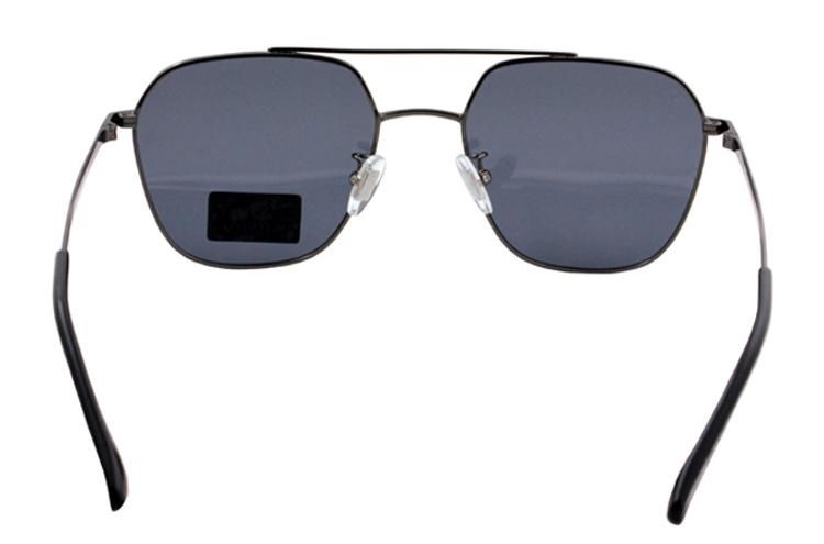 Most Popular Trendy Italy Designer Double Bridged Metal Unisex Sunglasses