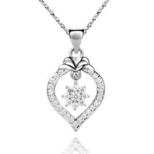 Wholesale Fashion Accessories Necklace Clear Zircon Jewelry Pendant