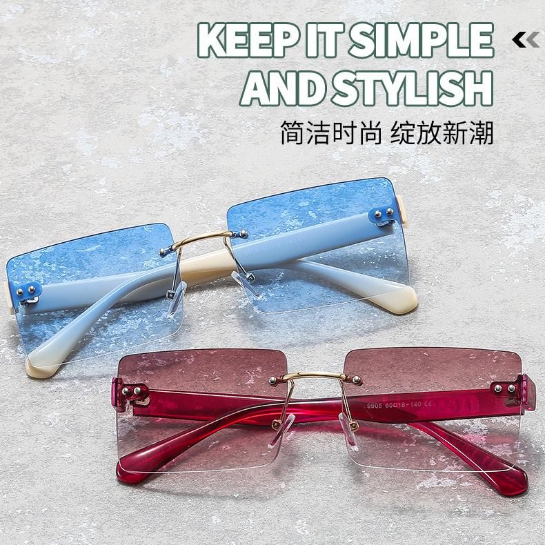 New Design Sunglasses Manufacturer Custom Sun Glasses Personality UV400 Square Wholesale Shades Sunglasses