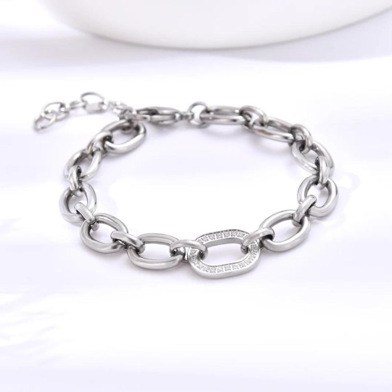Hand Make Fashion Stainless Steel Jewelry Necklace with High Quality Claw Zircon Gift Jewellery