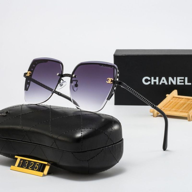 Newest Fashionable Metal Sun Glasses Luxury Brand Oversized Unisex Sunglasses