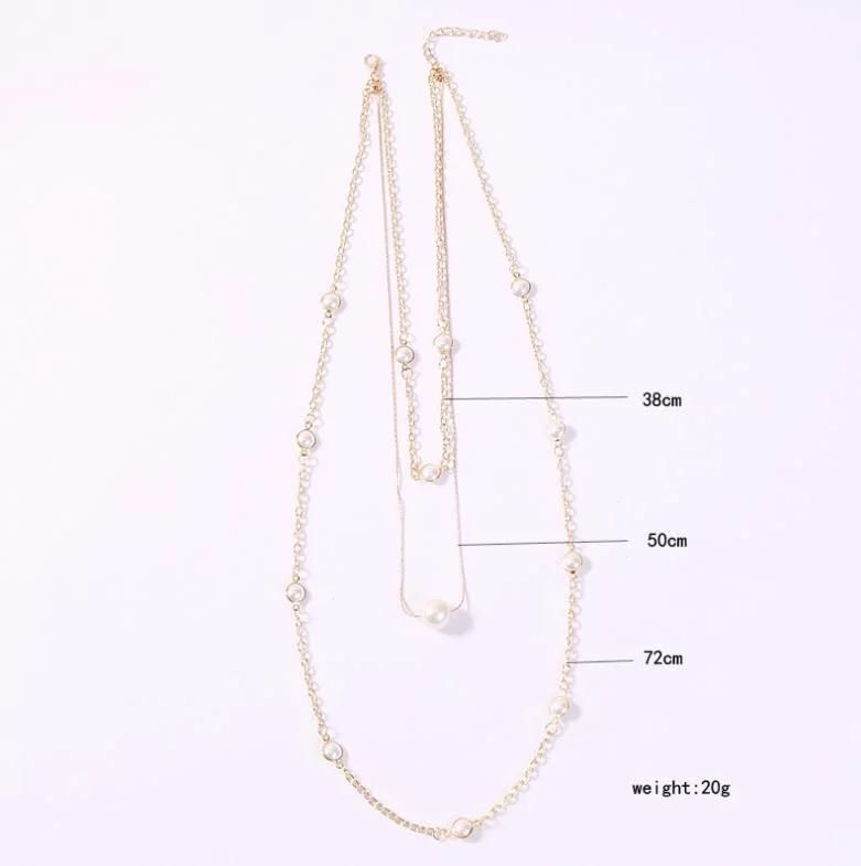 Pearl Versatile Choker Necklace Set for Women with Multiple Layers