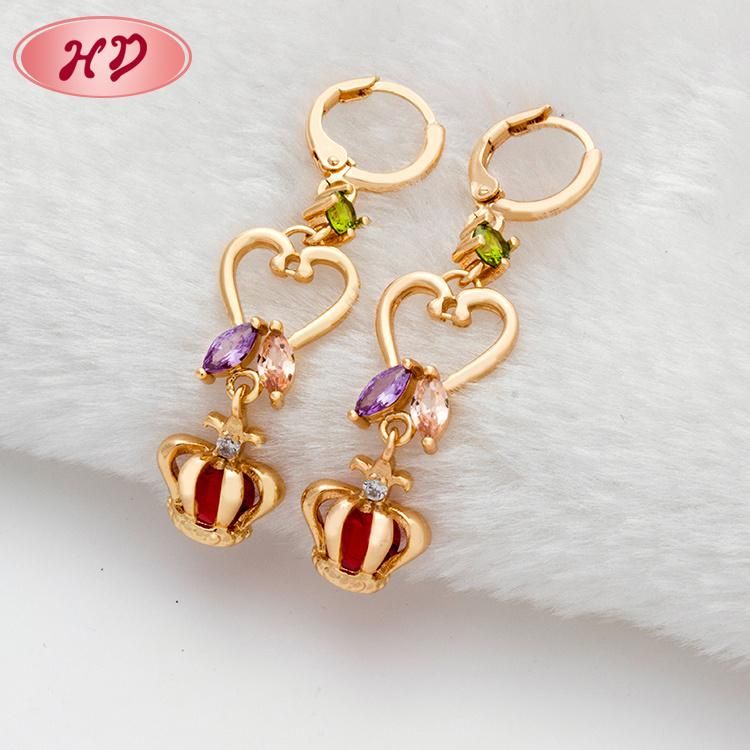 High Quality Fashion Wholesale Gold Plated Long Heavy Earrings for Women Jewelry