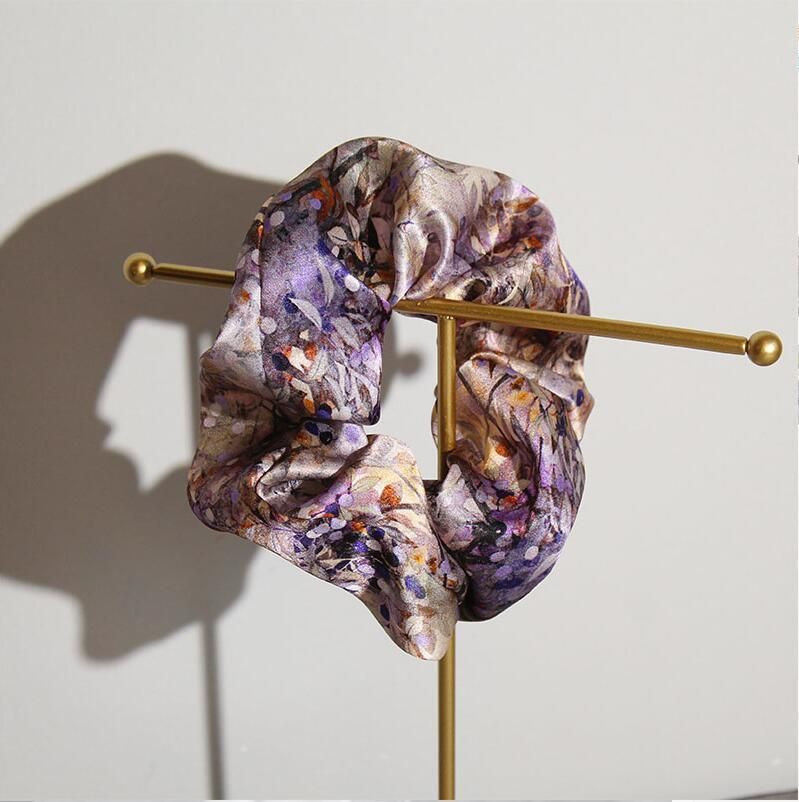 Custom Colour Silk Skinny Scrunchies