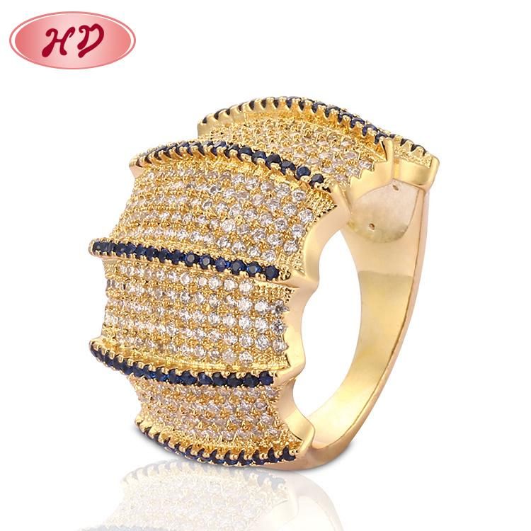 18K Gold Plated Fashion Jewelry Wedding Engagement Stainless Steel Silver Man Finger Rings Design