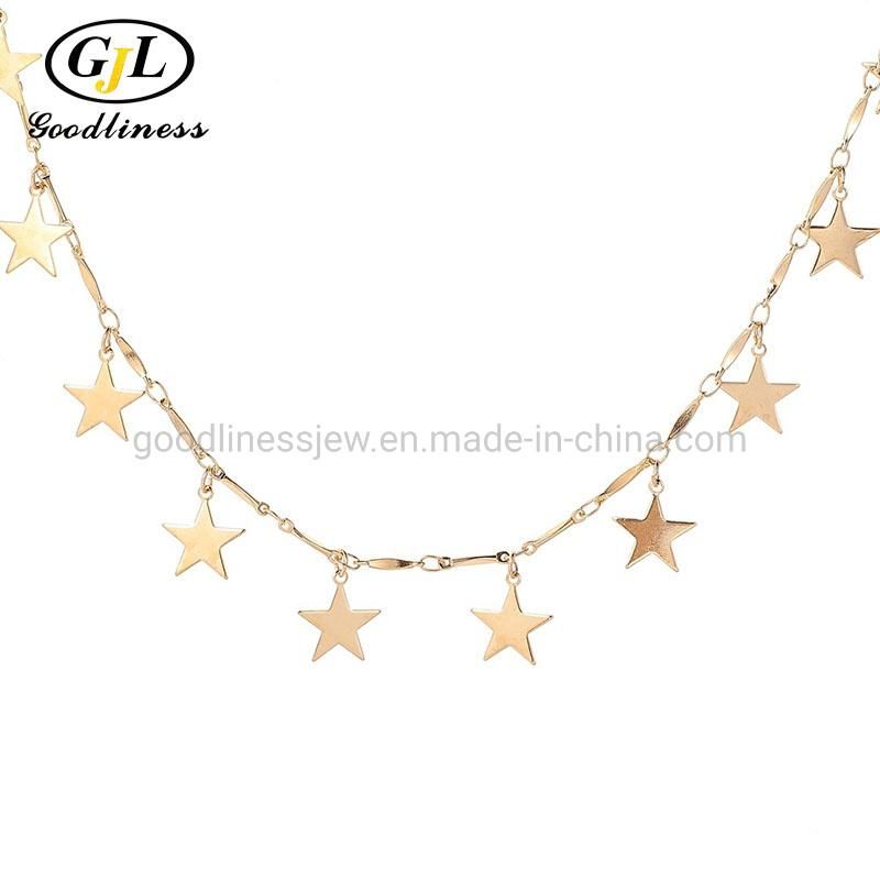 High Quality New Design Star Women Silver Chain Pendent Necklace
