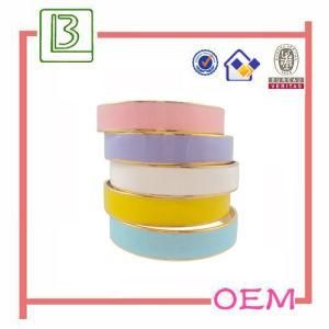 5 PCS Metal Enamel Wide Bangle Bracelet