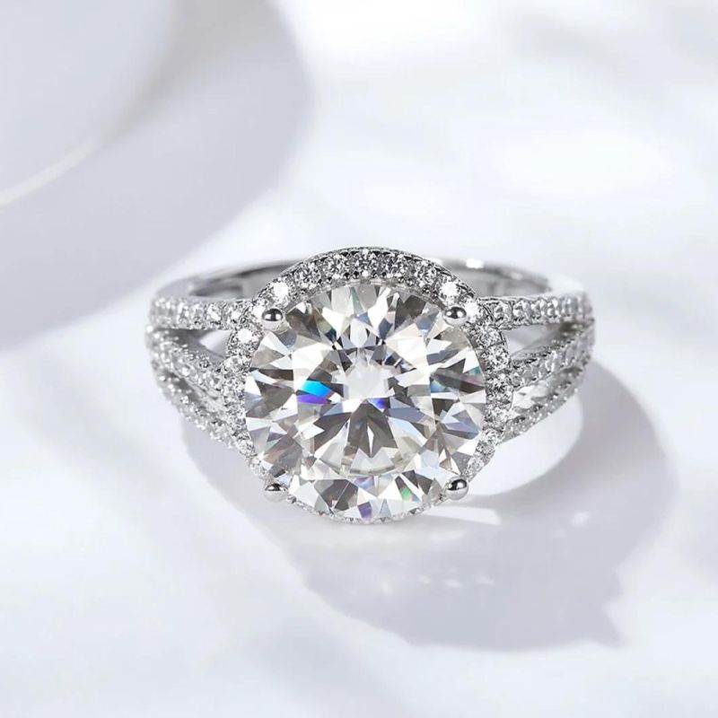 Hot Sale Silver Starsgem 925 Ring Demi Moissanite Manufacturers Rings