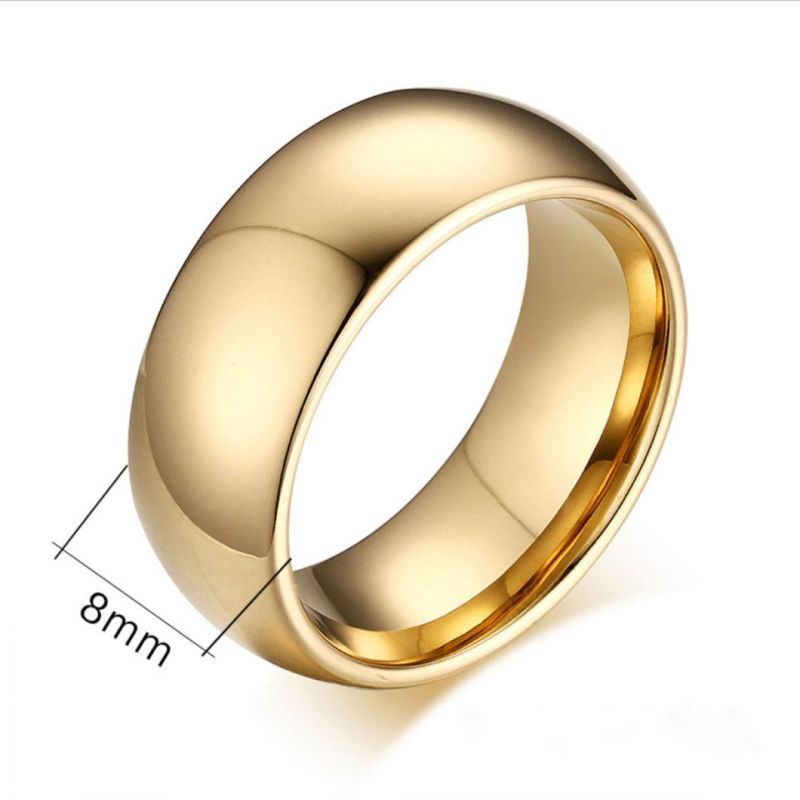 Tungsten Steel Jewelry Korean Rings Tungsten Gold Jewelry Rings for Men (TST2838)
