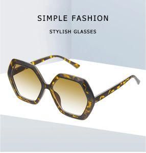 Fashion Retro Gradient Sunglasses Women Hexagonal Sunglass for Eye Protection