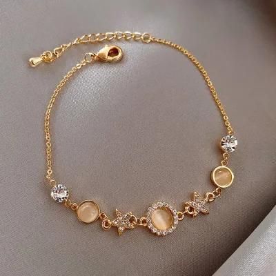 Trendy Jewelry Fashion Opal Crystal Star Bracelet Women