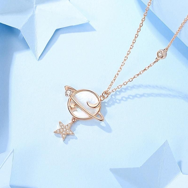 Planet Hoodie Accessories Fritillary Female Pendant Fashion Jewelry Necklace