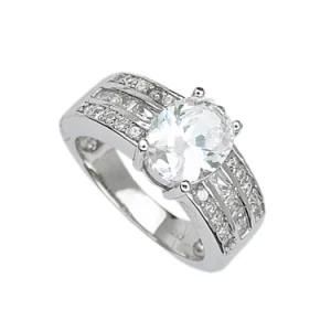 Sterling Silver 925 Engagement Wedding CZ Ring