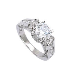 Fashion 925 Sterling Silver Beautiful Amazing Cubic Zirconia Ring