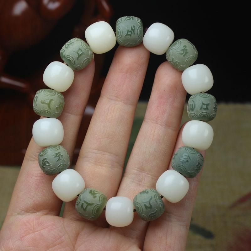 Fashion Jewelrywhite Jade Bodhi Rootgreen Bodhi Root Bracelet