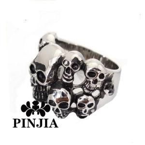 Silver-Tone Skulls &amp; Crossbones Design Fashion Jewelry Ring