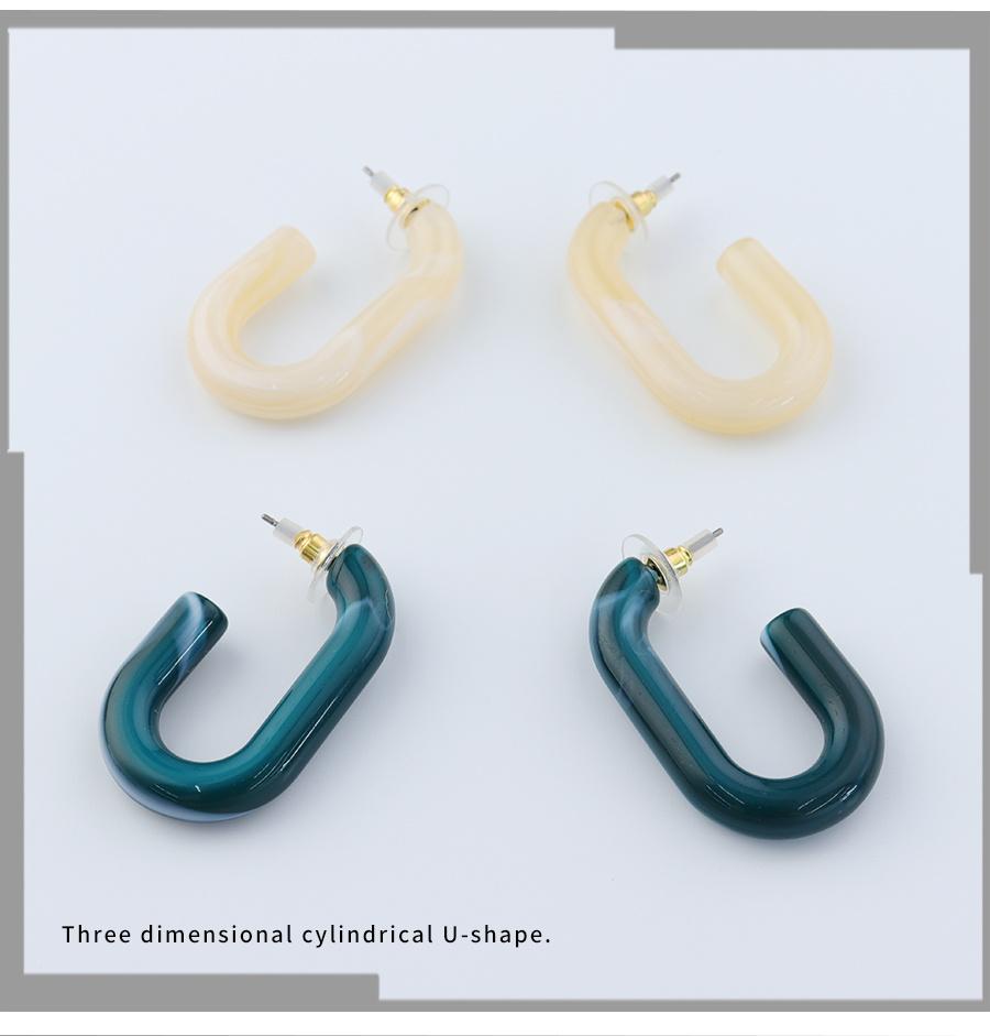 U-Shaped Beauty Style Atmospheric Earrings