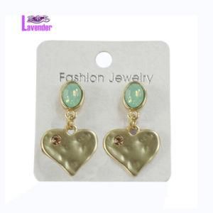 Fashion Jewelry with Heart Part Stud Earrings Jewelry for Women