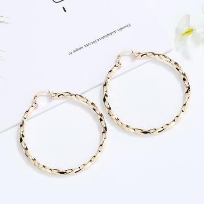Fashion Women Jewellery Custom Gold Plated Jewelry Accessories Round Earring
