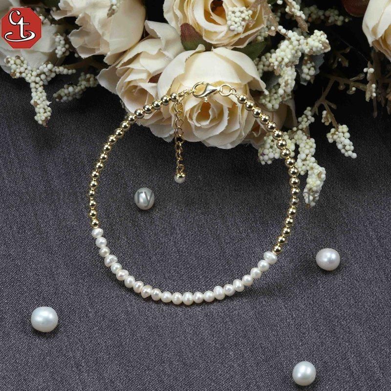 2021 Fashion Silver Bangles Natura pearl Bracelets Luxury for Women plated Rhodium