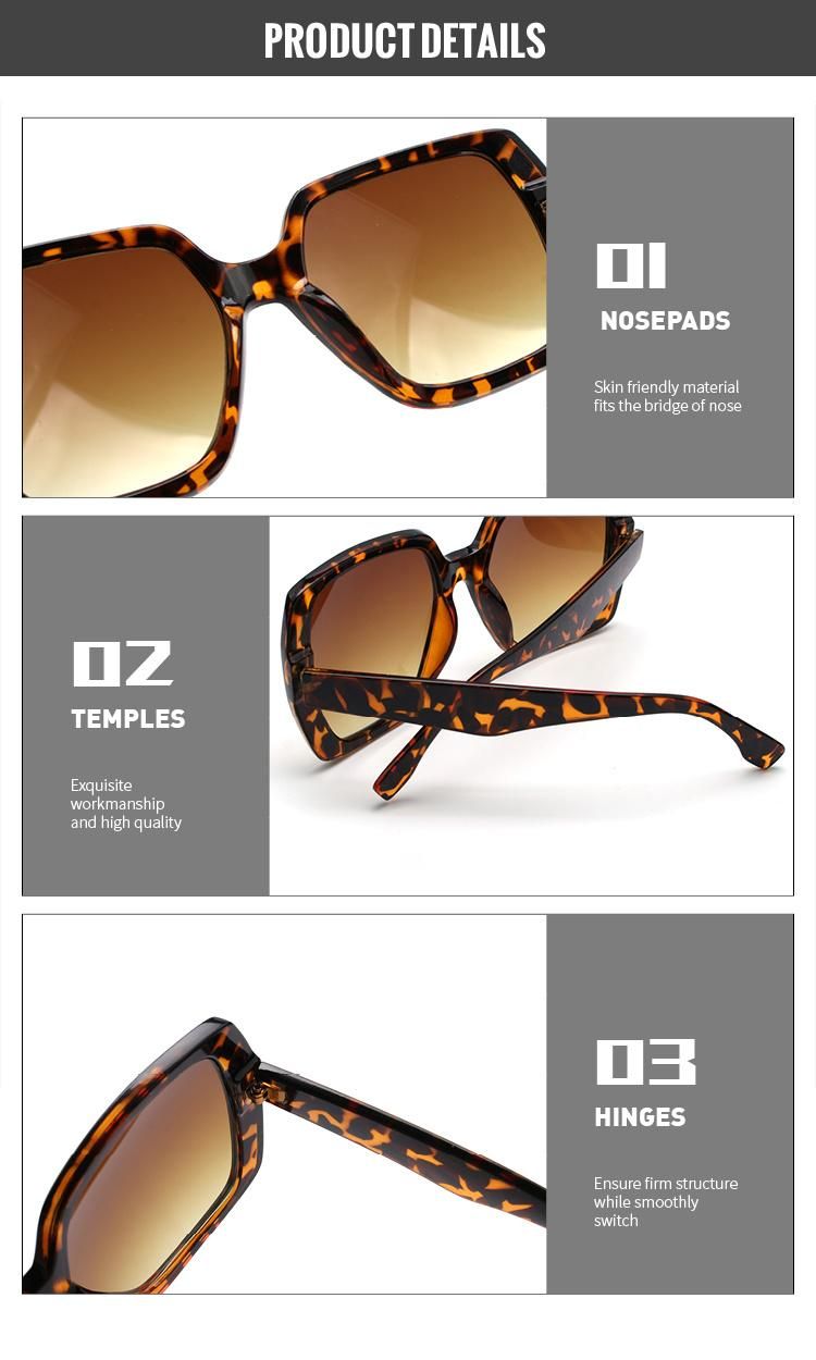 2022 Big Frame Women Fashion Sunglasses UV400 Polarized