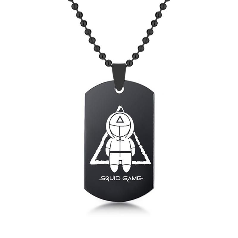Film and Television Peripherals Squid Game Stainless Steel Necklace