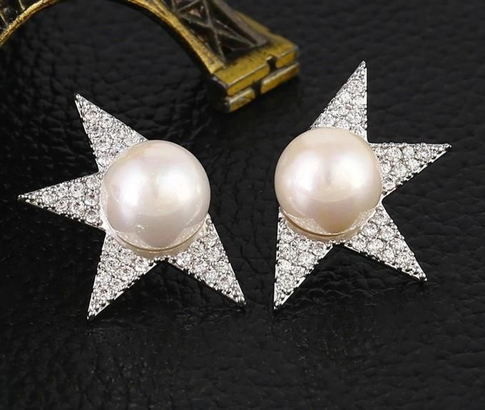Korea Teen Fashion Jewelry Shell Pearl Earrings