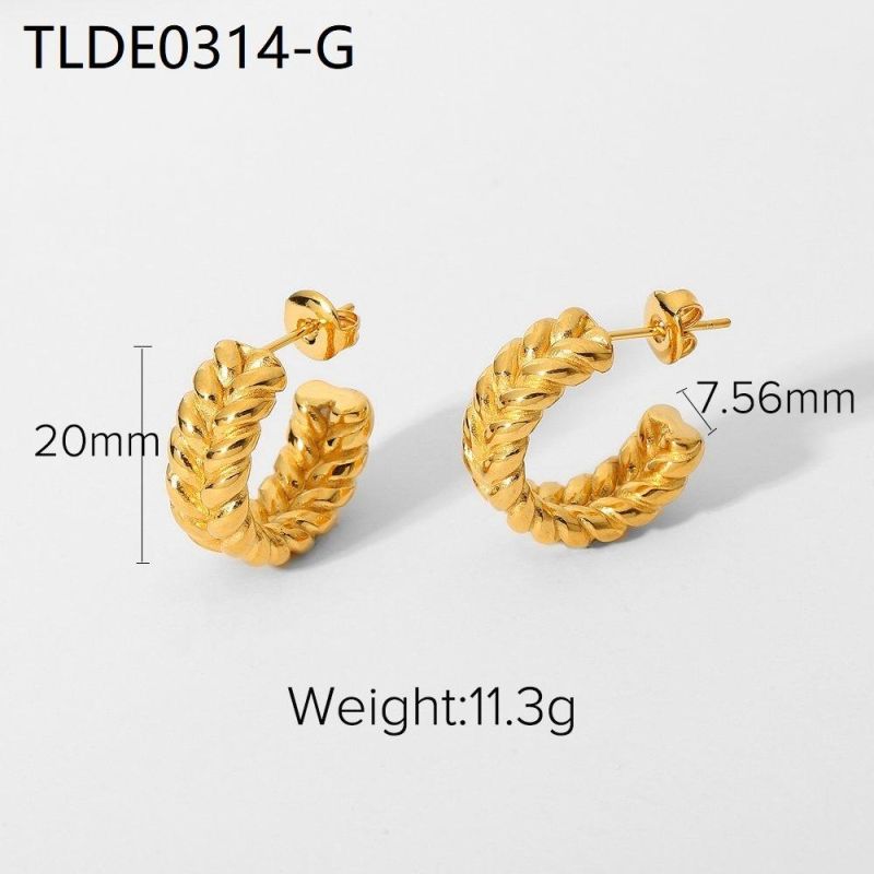 Stainless Steel Fashion Jewelry Brand Earring, Gold Plated Jewelry Earring, Stainless Steel Earrings Wholesale