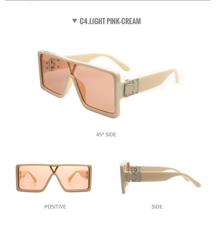 2022 One Piece Square Women Fashion Sunglasses UV400
