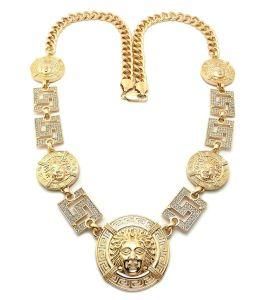 New Zinc Alloy Medusa Pendant Iced out Hip Hop Necklace (XC375)