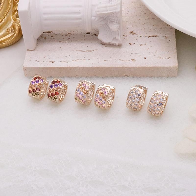 Fashion Luxury Cubic Zirconia Inlaid Gold-Plated Earrings