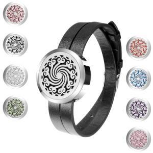 Aroma Diffuser Locket Essential Oil Diffuser Bracelet Stainless Steel Bangle