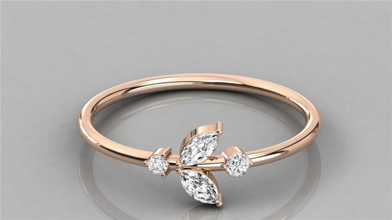 925 Sterling Silver with White CZ Engament Ring