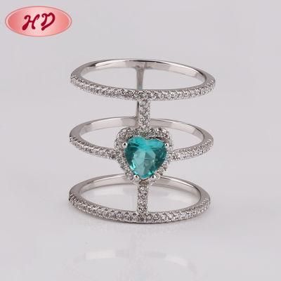 Luxury Design Cubic Zirconia Wedding Rings for Female