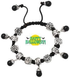 Halloween Silver Charm Bead Bracelet Ve73