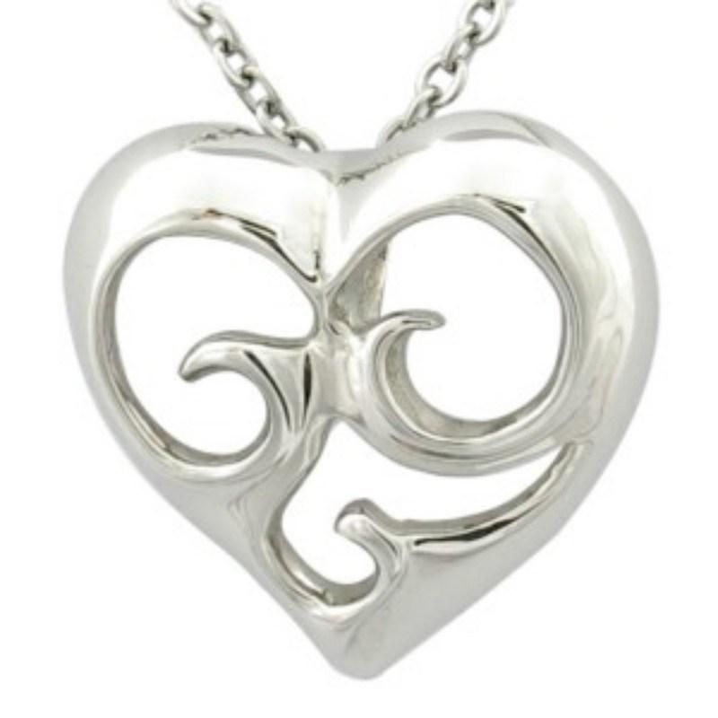 Silver Heart Women Hollow out Pendant