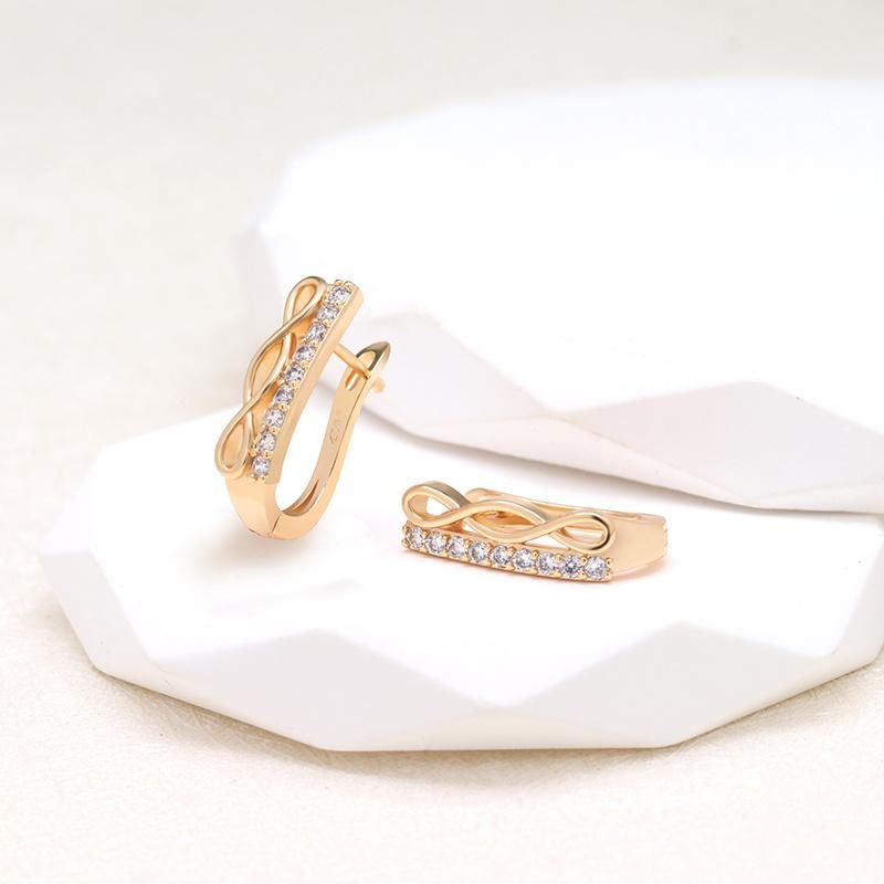 Wholesale Gold Plated Geometry Hoop Earring for Women