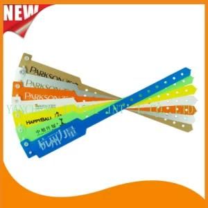 Professional Entertainment Hot Selling Custom Made Disposable Plastic Wristbands (E8020-2)