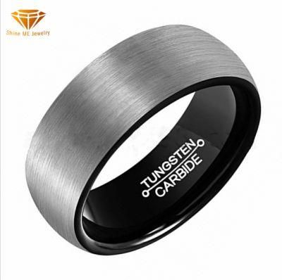 Top Quality Jewelry Tungsten Matte Ring Tungsten Gold IP Black Ring Jewelry Plated Tst4181