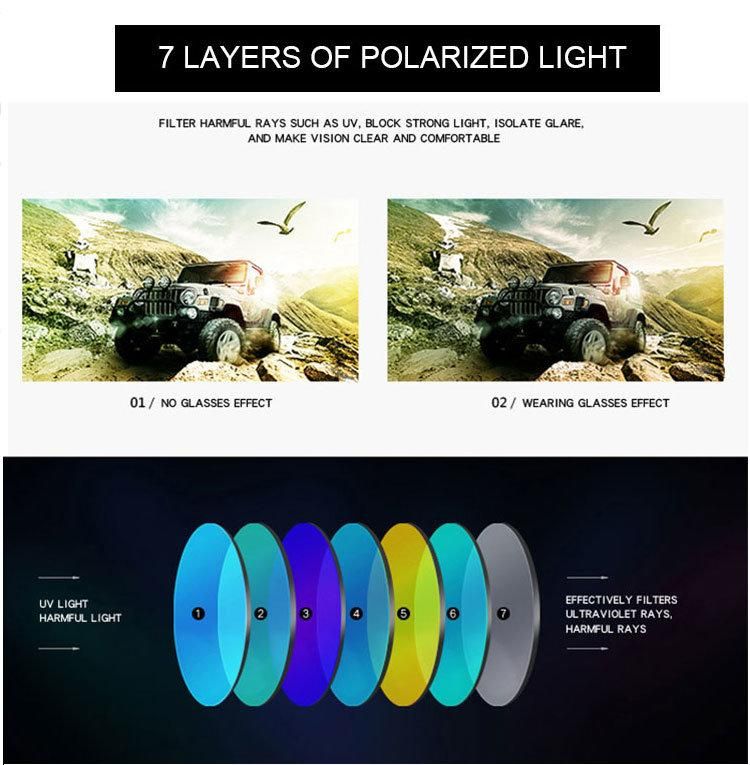 Popular Shades Men Fashion Ultralight Sport Polarized Sunglasses