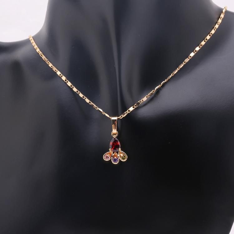 Costume Wholesale Fashion Imitation Silver Gold Stainless Steel Charm Jewelry with Earring Sets Pendant Necklace