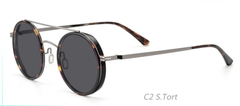 Round Polarized Sunglasses for Women Men Classic Vintage Retro Frame UV Protection