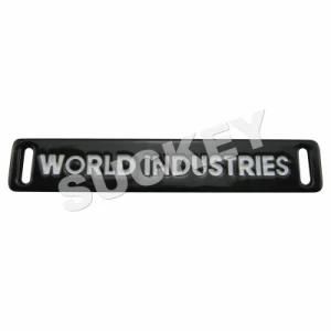 Metal Label in Square Shaped with Engraved Logo ((HT0690)