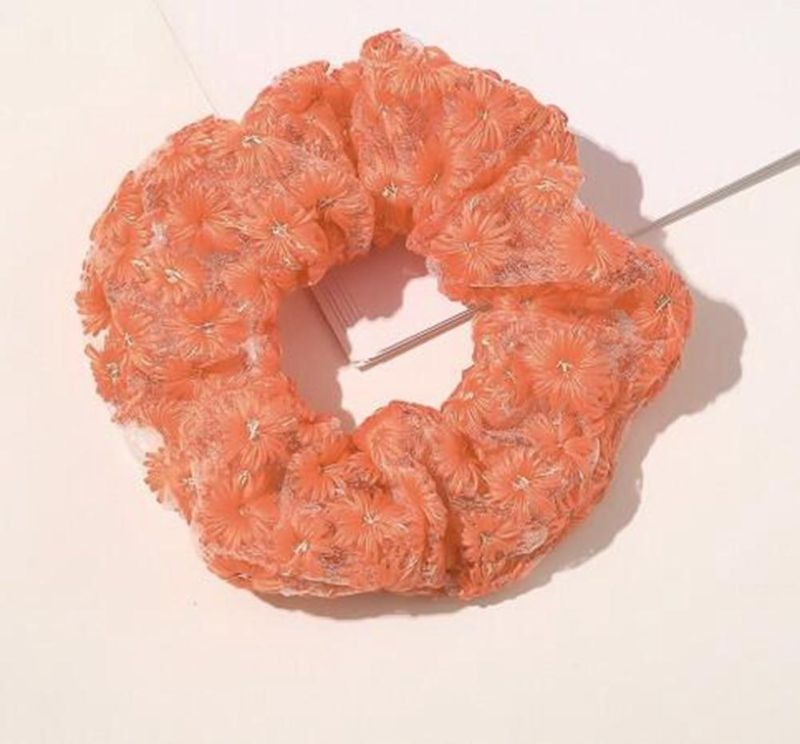 Instagramstyle Lace Floret Hair Band Elegant Scrunchies