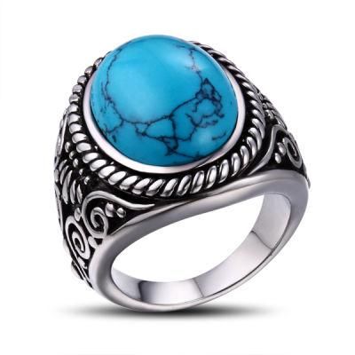 Wholesale Bezzel Setting Turquoise Stone Ring