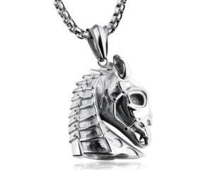 Simple Popular Hot Vintage Antique Silver/Black/Gold Color Horse Head Pendants Chain Necklaces