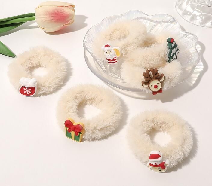 Christmas Autumn Winter Festive Hair Band Lovely Hair Scrunchies