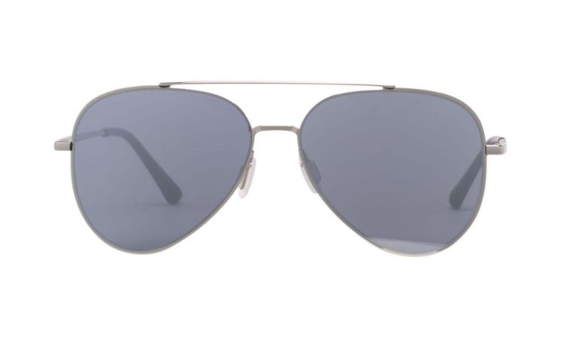 Classic Fashion Blue Mirror Metal Sunglasses